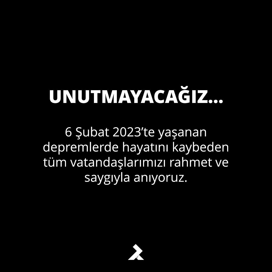 RenklerMakina's tweet image. 6 Şubat 2023’te yaşanan depremlerde hayatını kaybeden tüm vatandaşlarımızı rahmet ve saygıyla anıyoruz.

#renkler #renklermakina #6şubatdepremi