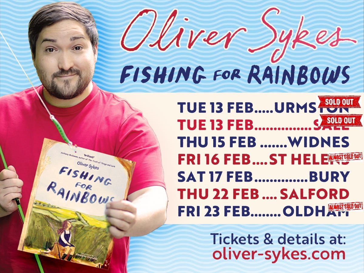 🎣🌈 Officially 1 WEEK til i'm back on tour with #fishingforrainbows 🎣🌈 2 sold-out shows so far, 2 that are close to selling out and still plenty of tickets left for performances at @TheStudioWidnes, @themet and @SalfordArts! Hope to see you for some half term fun! 👇
