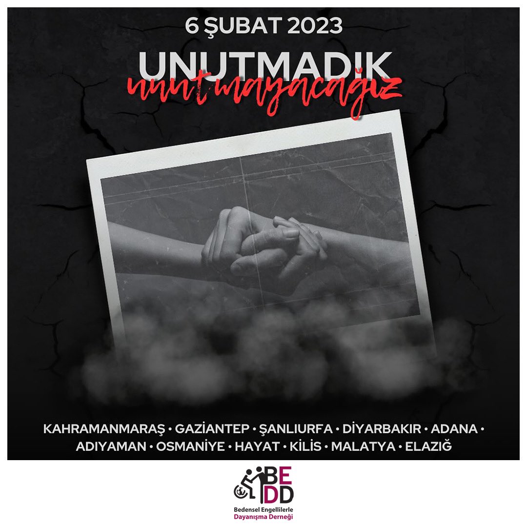 beddtr's tweet image. Unutmadık Unutmayacağız 6 Şubat 2023 Tarihinde Meydana Gelen Depremde Vefat Eden Vatandaşlarımızı Rahmet ve Minnetle Anıyoruz.