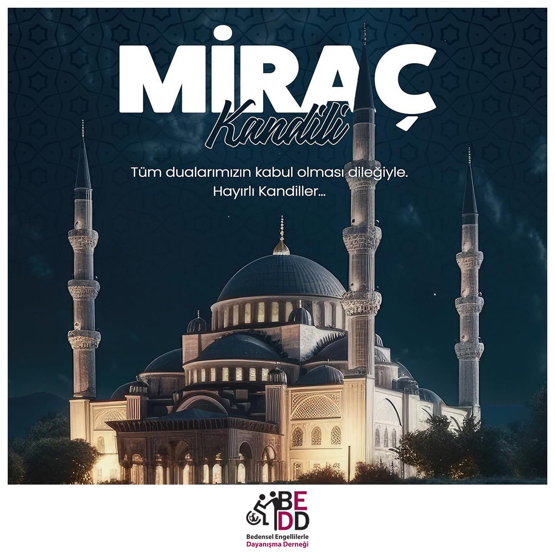 beddtr's tweet image. Miraç Kandiliniz Mübarek Olsun.