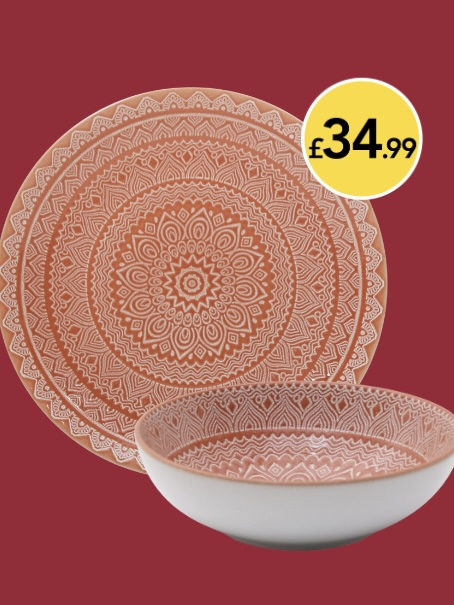 Add a touch of Moroccan magic to your dining experience with our stylish dining set - only £34.99 ✨ 🛒 8043441 Explore our selection of dinner sets 👉 bit.ly/4bnFQJc #lovewilko #home #kitchenware #dining #plates #bowls
