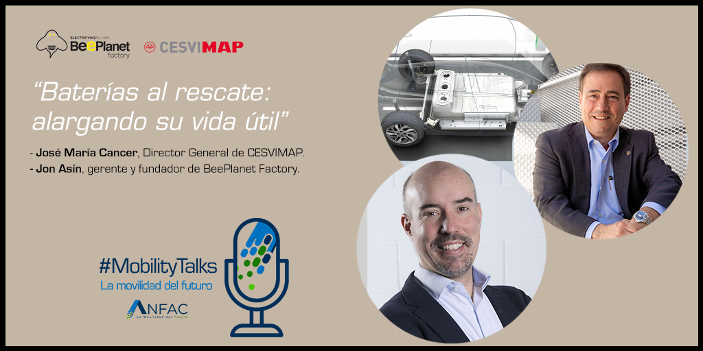CESVIMAP's tweet image. Nuestro director @CancerJM  ha compartido una interesante #mobilityTalks con @AnfacAutomovil  sobre la segunda vida de la baterías. Algo que en @CESVIMAP  conocemos bien 

anfac.com/mobilitytalks/…