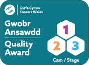We are exited to be taking part in the <a href="/CareersWales/">Careers Wales</a> quality award pilot. The award will support all schools and settings with learners aged 3 to 16 with the development of purposeful and relevant careers and work-related experiences across the curriculum.