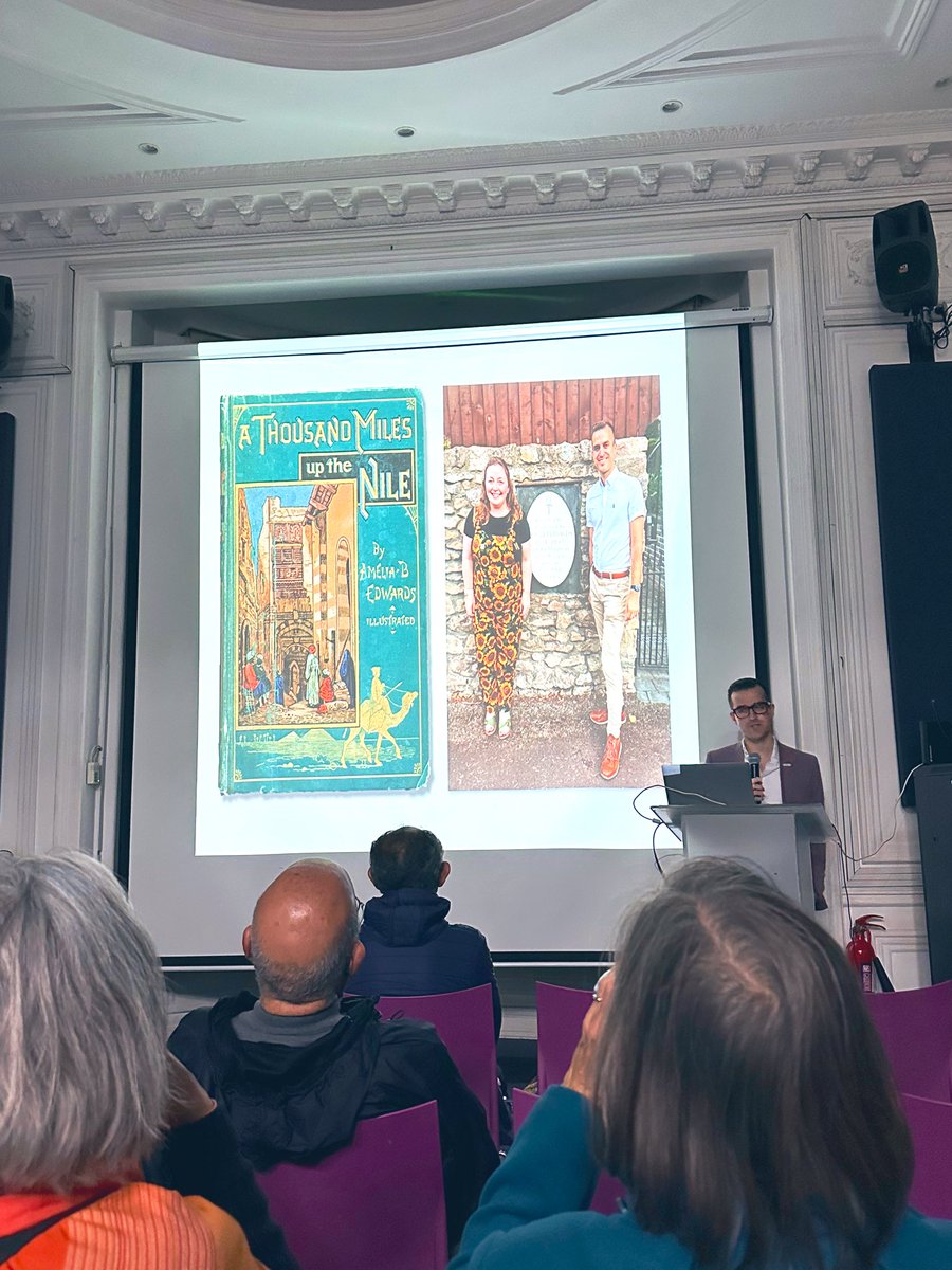 Last night at <a href="/TheEES/">The Egypt Exploration Society</a> Cairo lecture, <a href="/CGraves88/">Carl Graves</a> demonstrated that, once again, there is so much more to learn about our founder Amelia Edwards. Visually and intellectually stimulating and nice to see <a href="/Beket_Aten/">Dr Anna Garnett</a> pop up too!

Thanks to <a href="/essamnagy678/">Essam Nagy</a> &amp; <a href="/BritishCouncil/">British Council</a> for hosting!