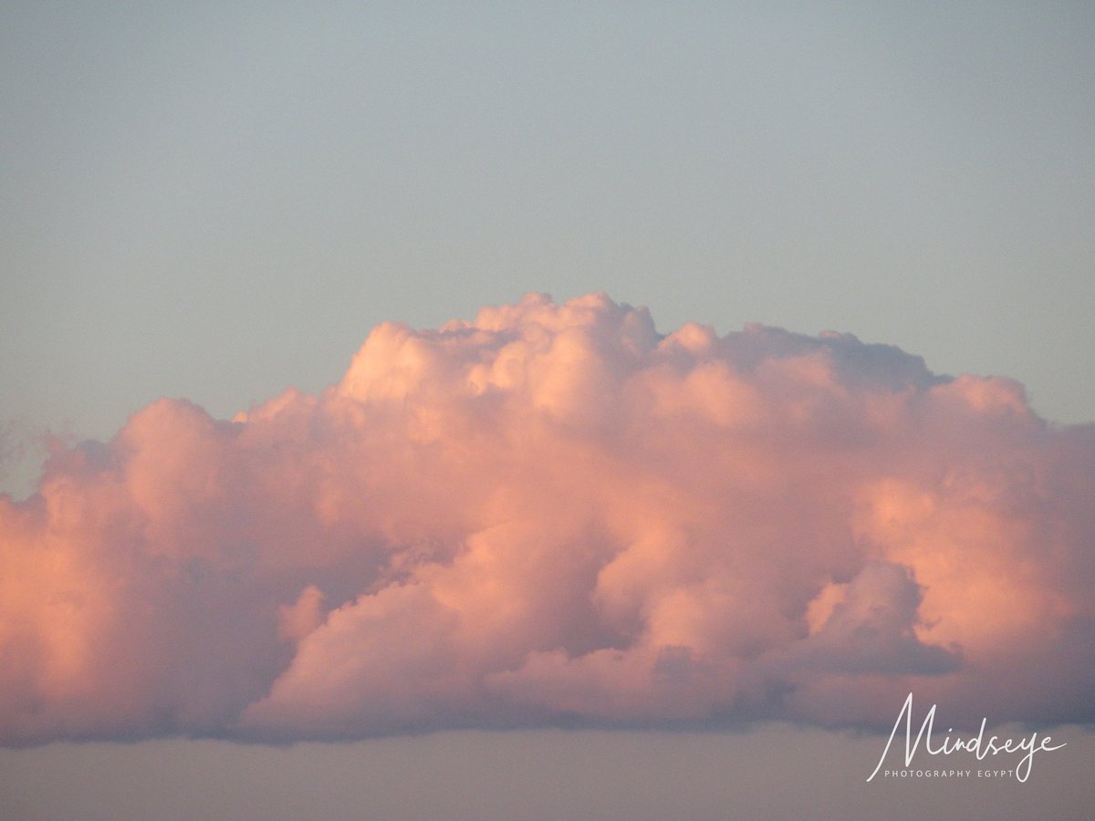 EgyptSusan's tweet photo. When you take coffee onto the roof at sunrise  and in the South West see a line of pink clouds. 
These were above Ras Mohammad, which unfortunately can't be seen through the neighbouring apartments. 
Must have been beautiful at the headland edge.

#Egypt #sunrise #clouds #pink https://t.co/x8HsqO4Hqu