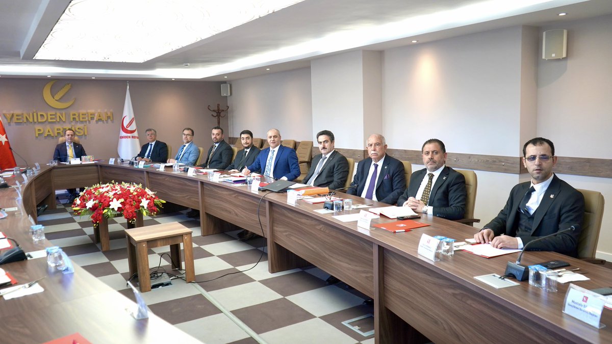rprefahpartisi's tweet photo. Genel Başkanımız Dr. Fatih Erbakan’ın başkanlığında MYK toplantısı başladı. https://t.co/SYuJ5u5ytx