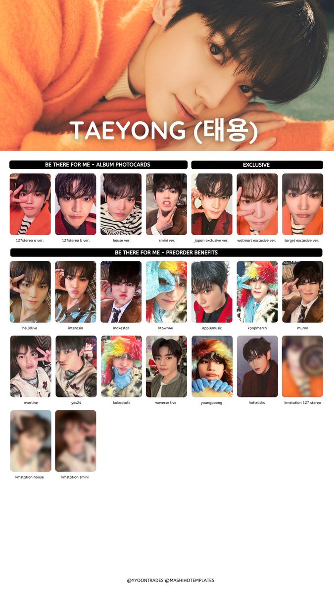yyoontemps's tweet photo. nct 127 be there for me individual member templates including album pcs and preorder benefits 

hd: https://t.co/7VWWt6hoQV

#NCT127_BeThereForMe #nct127 #btfm #taeyong #doyoung #jaehyun https://t.co/Mf73fdSbz7