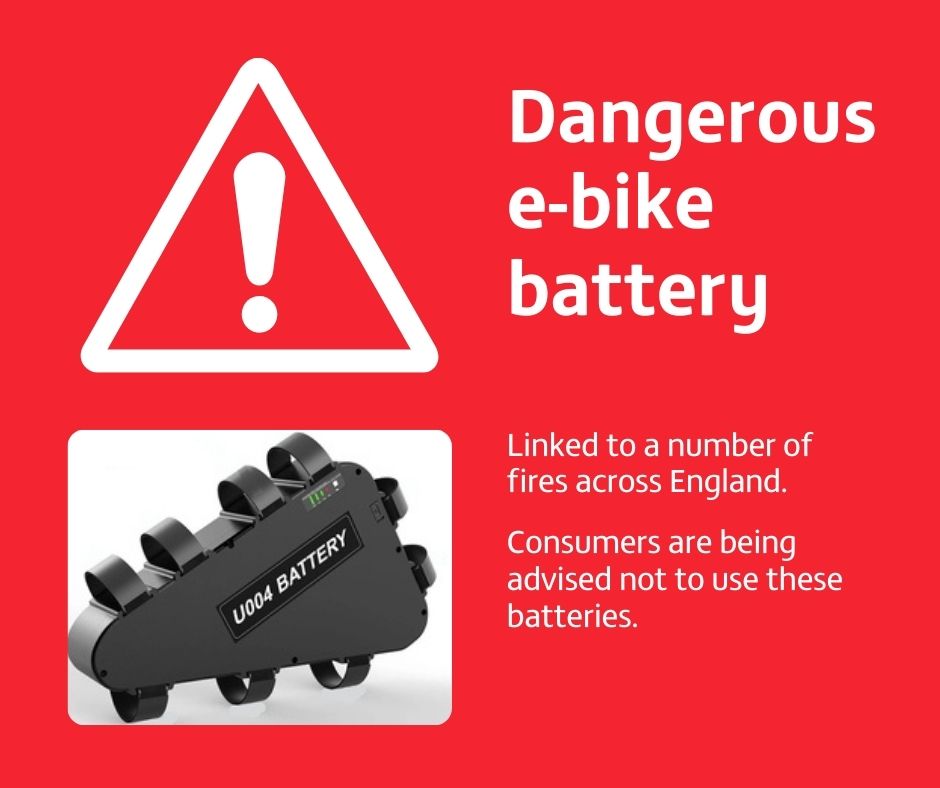 ⚠️WARNING: OPSS takes enforcement action over dangerous e-bike battery that has been linked to fires. Please do not use: gov.uk/government/new…