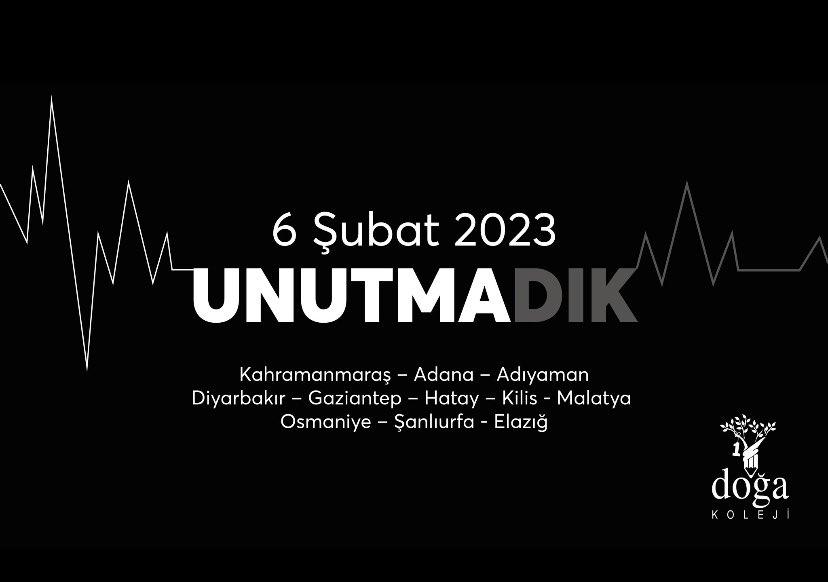 #6Şubat2023
Kahramanmaraş merkezli depremlerde hayatını kaybeden canlarımızı rahmetle anıyoruz...