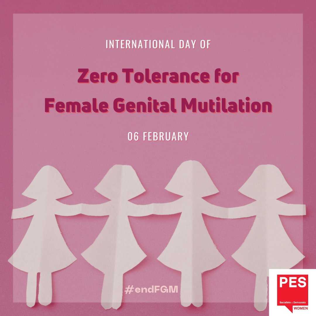 FGM is a serious form of violence against women and girls. 🌍There are nearly 4.4 million girls at risk of #FGM around the world 🇪🇺 There are an estimated 600,000 women and girls living with the consequences of FGM in Europe 🛑We demand #ZeroTolerance for FGM #EndFGM