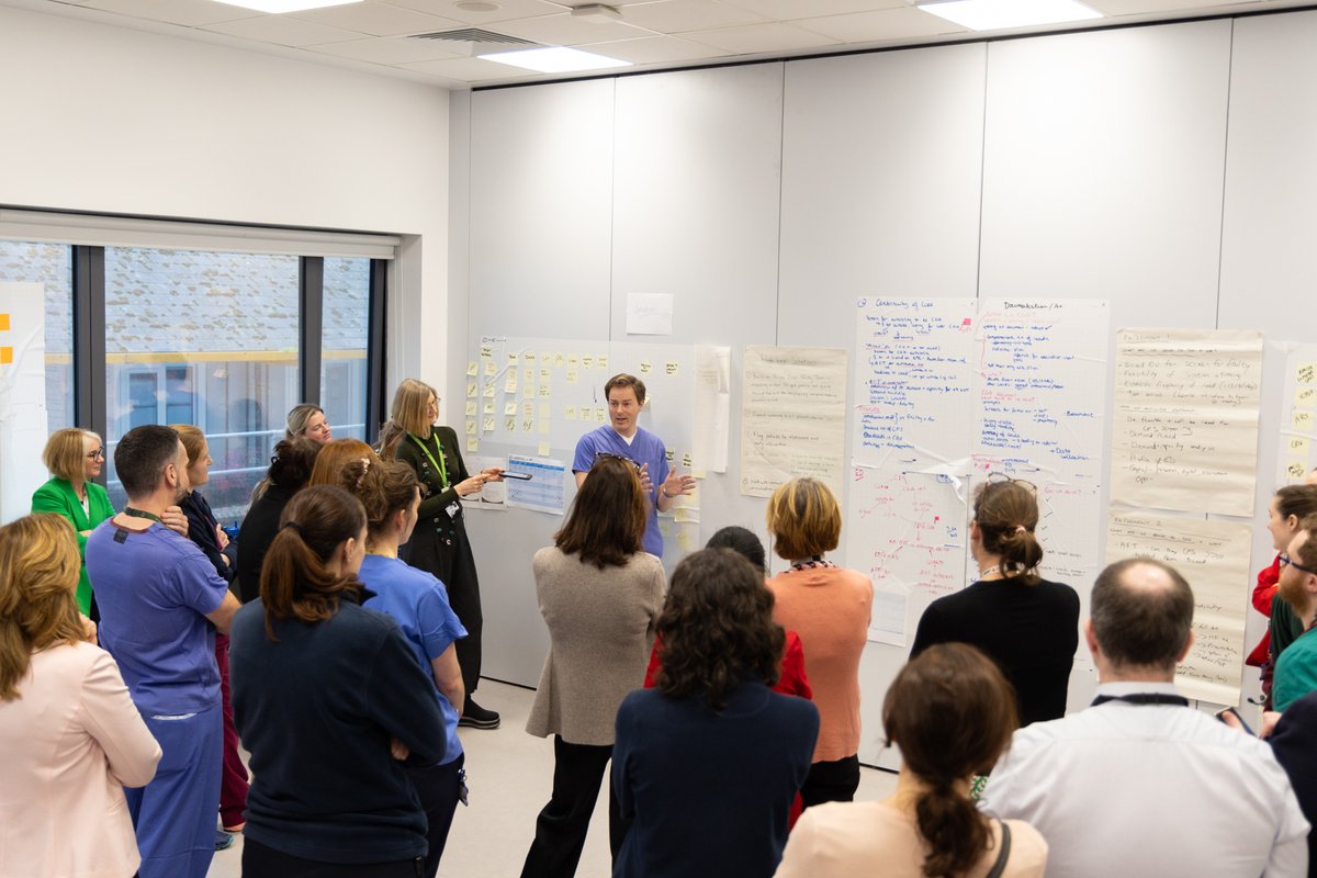 Insightful, empowering morning last Friday as those involved in the Acute Frailty Pathway Rapid Improvement Event summarised learnings, outlined plans and unveiled new processes. Hearing the patient story really focused minds throughout the week. #PatientFirst #LeanTransformation
