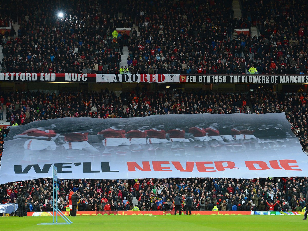 UnitedStandMUFC's tweet image. A broken heart,
A broken dream.
A broken plane,
A broken team.
No words were said,
A silent vow,
We loved you then,
We love you now.

𝐖𝐞’𝐥𝐥 𝐍𝐞𝐯𝐞𝐫 𝐃𝐢𝐞 ❤️ #FlowersOfManchester