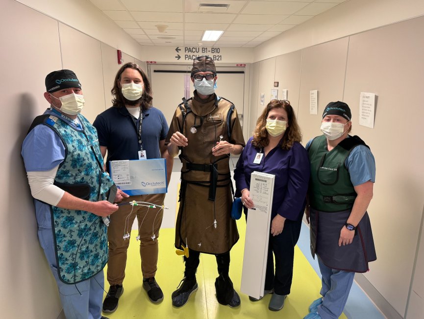 Congratulation @AGoldsweig, Baystate research team, and Cath lab at @Baystate_Health for being the #1 enrolling site for OCCLUFLEX trial. @AGoldsweig using the Occlutech new delivery system. @cardiacinterv @SCAI