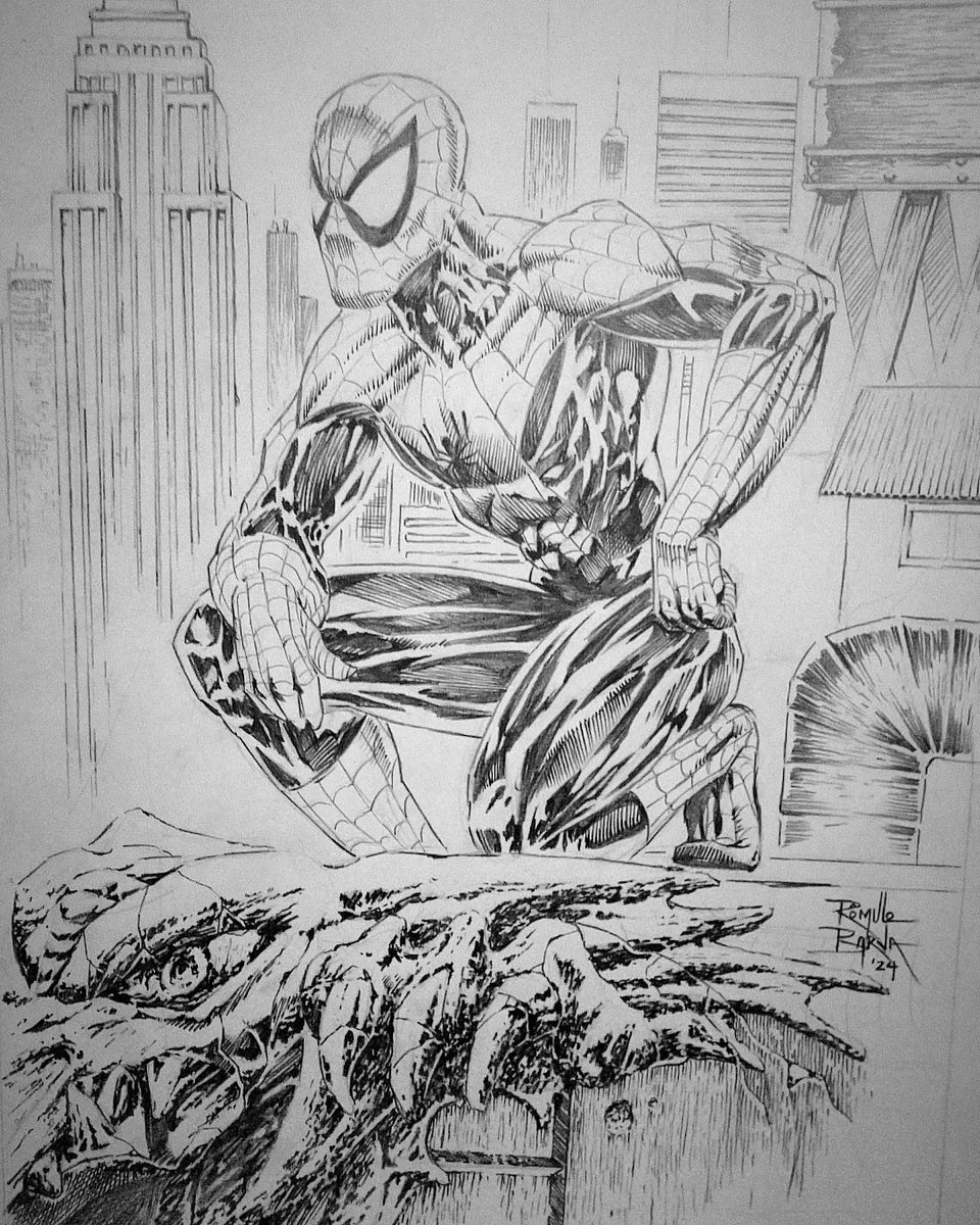 RomuloBarvaArt's tweet image. Sketch! Commission time. Spidey! Pencil work. Thoughts?
#comicbookartist #comicpenciler #comicsample #SpiderMan #PeterParker #MarvelComics #commission