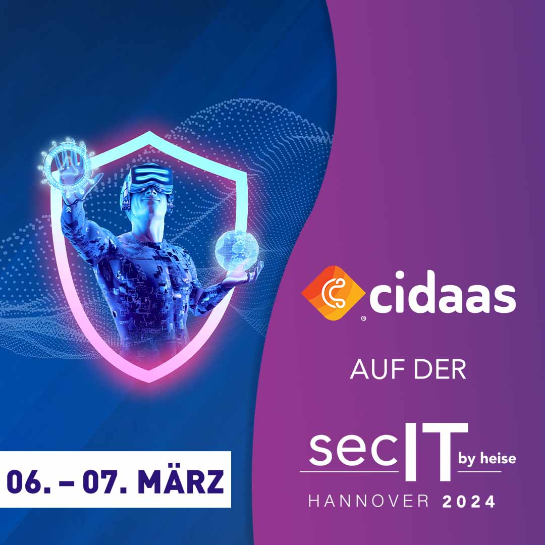 🚀 cidaas, Europas führender Anbieter von (Cloud) Identity &amp; Access Management-Lösungen, betritt erstmals die Bühne der secIT 2024 in Hannover vom 6. bis 7. März im Hannover Congress Centrum (HCC).

Besuchen Sie uns an Standnummer 27.
 
#secIT2024 #cidaas