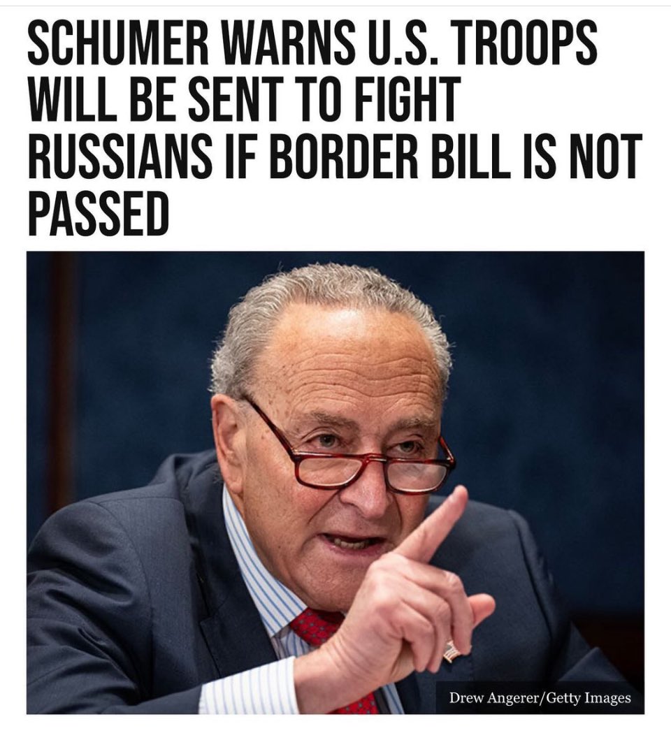 Who does Chuck Schumer think he is if we continue to allow the Democrats to stay in office past November election, the border crisis will never be fixed. It’s time with Chuck Schumer goodbye and take your trees and his friends with you. Ilhan Omar, just to start with. If you