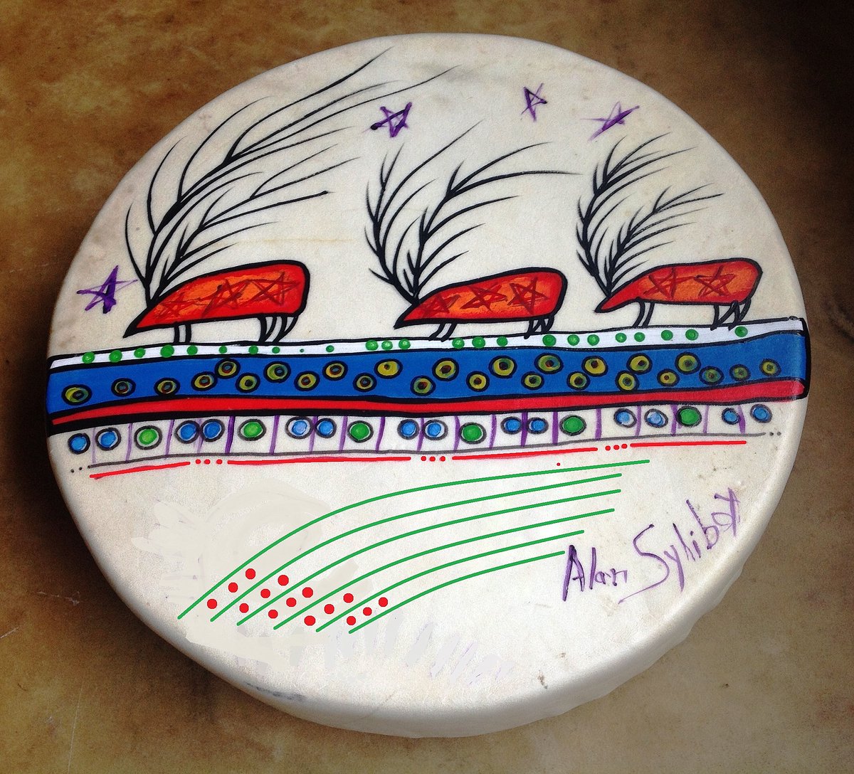 The Daily Drum
Todays I am featuring a “Three Caribou Drum”.
Have a Great Day!