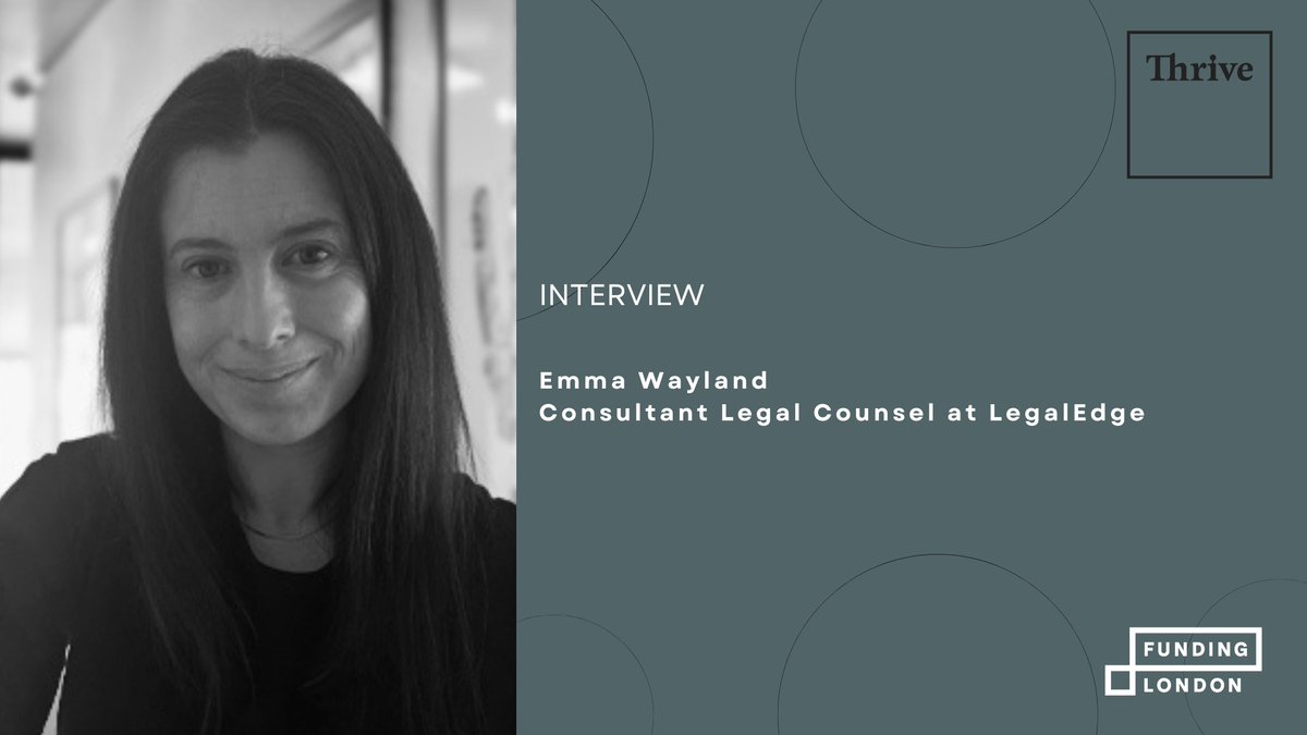 🌟#Thrive is back with our first 2024 interview! We are pleased to have @legaledge4smes's consultant legal counsel Emma Wayland share her experience in advising growing businesses on the people aspects of outsourcing, M&A, restructuring and global projects fundinglondon.co.uk/news/thrive-in…