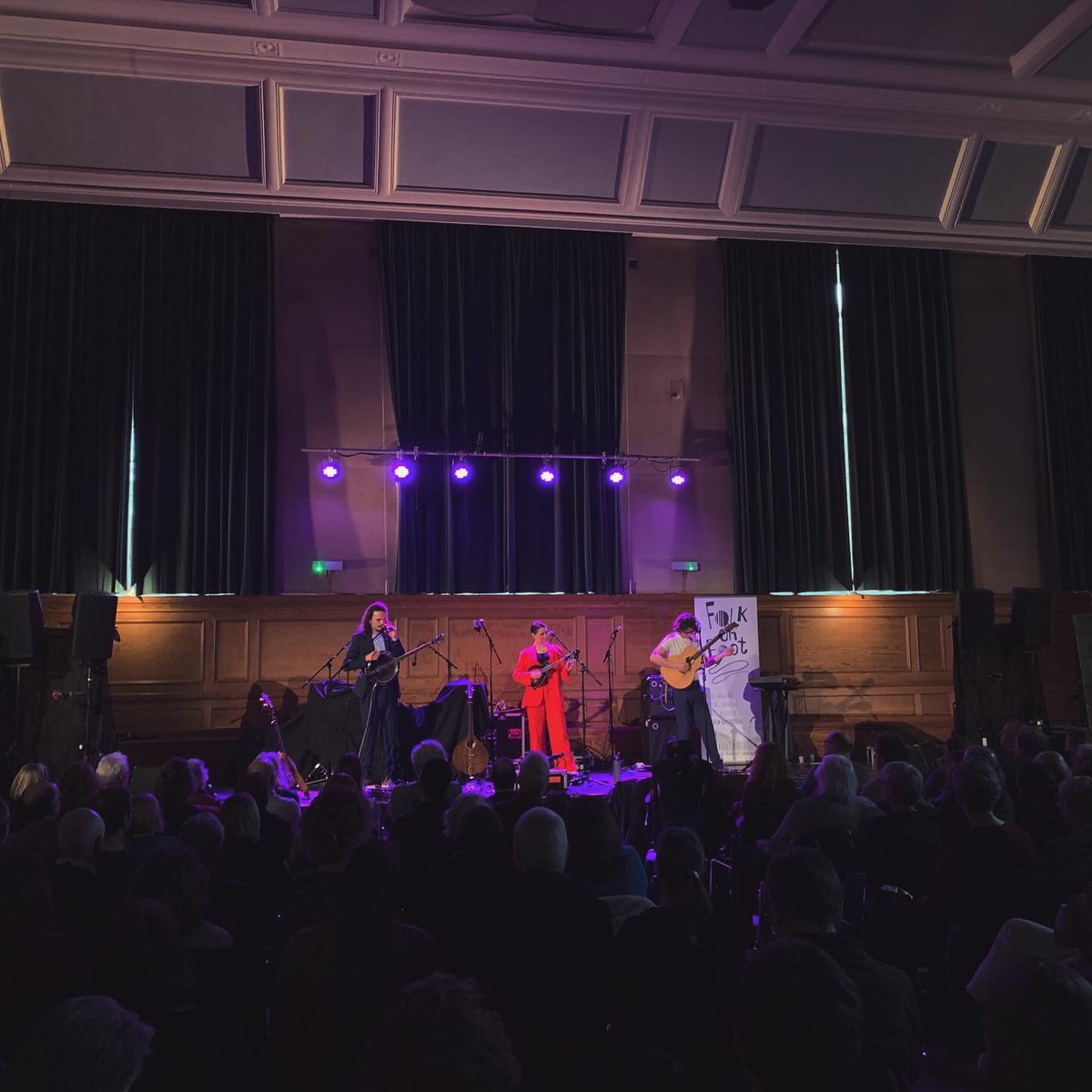 Some photos from @FolkFestIndoors @cecilsharphouse feat. The queue @JaniceandJon1 and @thetrialsofcato