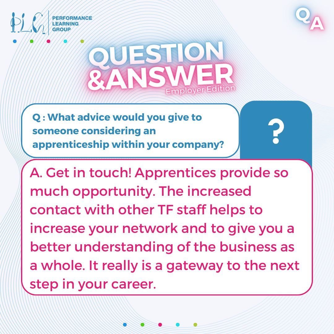 PLGrp's tweet photo. ⭐ Employer Spotlight!! ⭐

For #NationalApprenticeshipWeek we got in touch with one of our amazing employers, Thomas Franks, to ask them about how apprenticeships within their business helps develop their staff to the next stages in their career.

#NAW2024 #ThomasFranks #PLG https://t.co/fuhIhwXsih