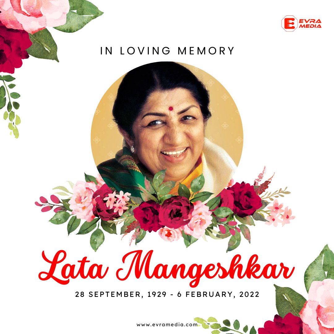 evra_media's tweet photo. Remembering Lata Mangeshkar: Eternal melodies, timeless legacy, musical inspiration forever. https://t.co/8Kc4PnHbFh