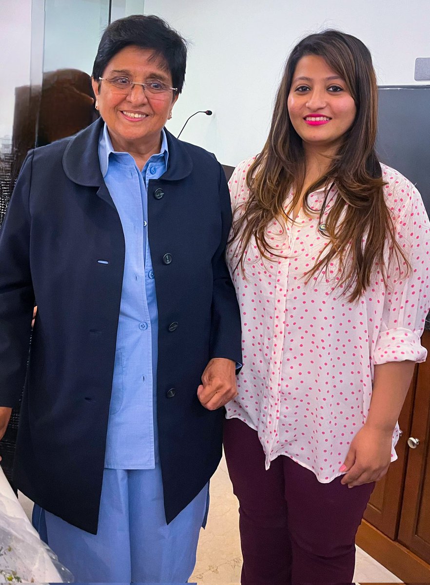 Dont avoid doing something wondering wat its consequences may be.Give it a thought,break it down,and consider wat really may happen rather than not do it at all."

 I live by this!

Thank you Dr. <a href="/thekiranbedi/">Kiran Bedi</a> for unknowingly making my birthday so special. 

Powerful and Proud ✊🏻