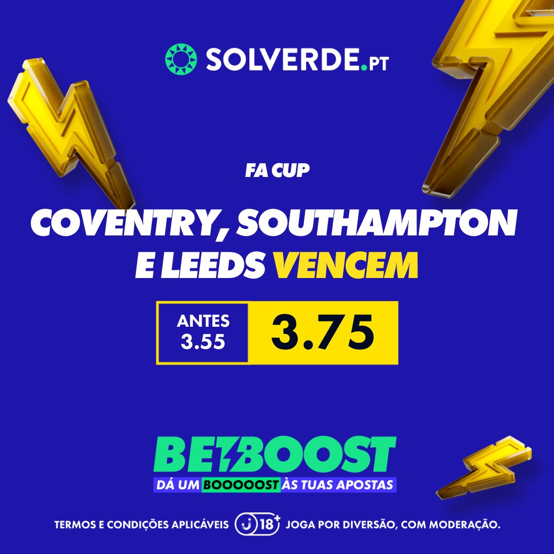 solverdept's tweet photo. Se este Bet Boost bater hoje, damos 10€ de bónus de casino a 10 pessoas que derem RT.

Têm de estar a seguir-nos.

Aproveita o boost em 🌍 https://t.co/DDoSNa2aHF https://t.co/4rTPpeXf2S