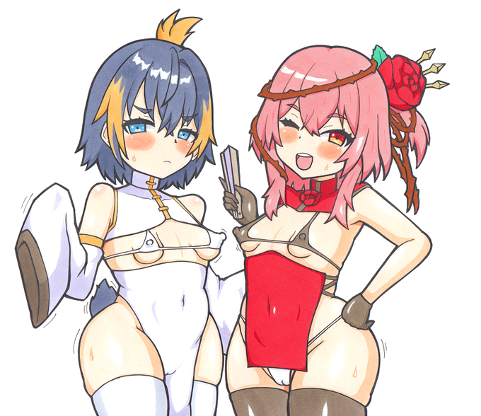 rzmさんとptrさんのエッチ絵です、発作的な趣味絵を・・・ 