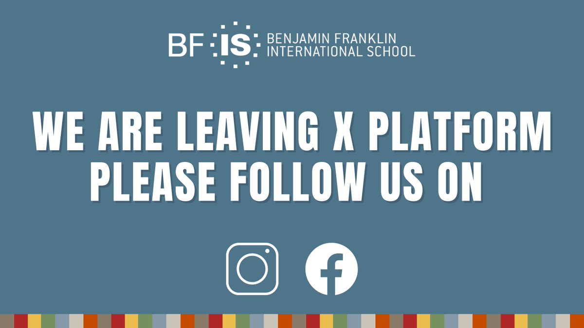 As an international school, we have decided to leave the X platform. The direction that the platform has taken no longer aligns with our values and educational objectives of for creating an inclusive, diverse, and globally-minded learning environment where all students belong.