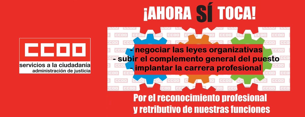 ccoojusmadrid's tweet photo. CCOO insiste al Ministerio de Justicia para que se publiquen las notas del tercer ejercicio de Gestión, turno libre, de los ámbitos que han finalizado su corrección
#oposicionesjusticia
#gestionturnolibre

https://t.co/9LERQT7CbD https://t.co/aHSPp9jFQM