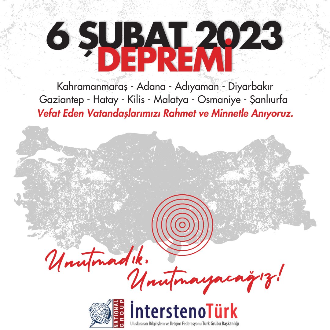 Unutmadık... 6 Şubat 2023.