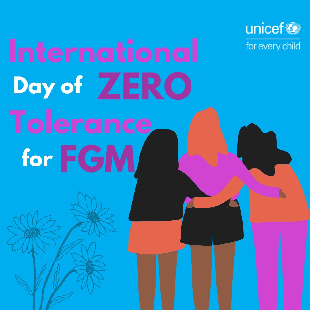 It's International Day of Zero Tolerance for FGM and, now more than ever, we ask that girls are protected from this harmful practice. FGM causes pain and suffering, affecting the life, survival, and development of girls in The 🇬🇲 and beyond. Let's unite to end the practice.