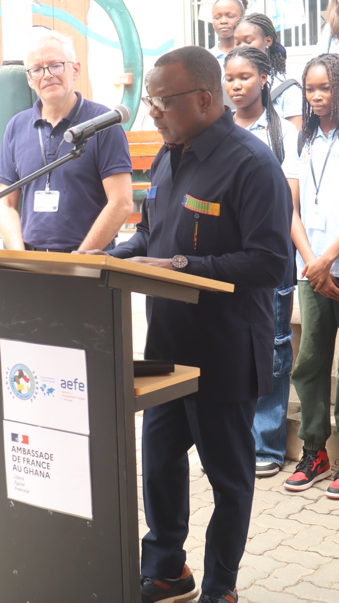 LFACCRA's tweet photo. HE Jules-Armand Aniambossou @JaAniambossou, Ambassador of France to Ghana, honoured LFIA with his presence during our career fair held on Saturday 3rd February 2024, for students to discover various professional sectors with key actors.
#Careerfair #LFIA #AmbassadedeFrance https://t.co/0rGulB1zUD