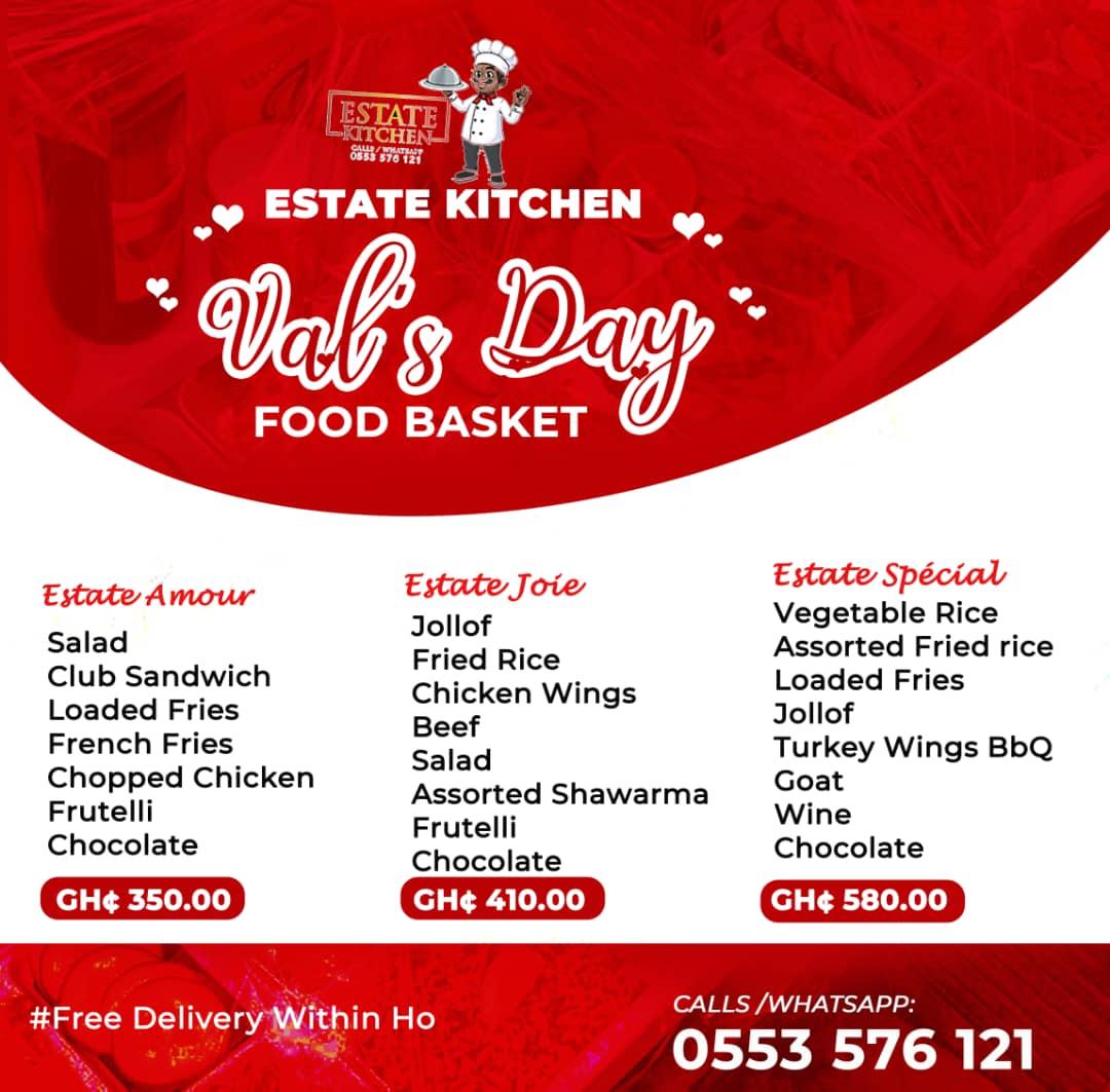 Love they say is best expressed through exceptional meals 😘🥰. Our Valentine's Day Food Baskets 🧺 🧺 are here to add a dash of flavour to your romantic moment.
Order now for a delicious and hassle-free dining experience 👌🏼.
#ValentinesDay 
#Loveisintheair
#Foodbasket