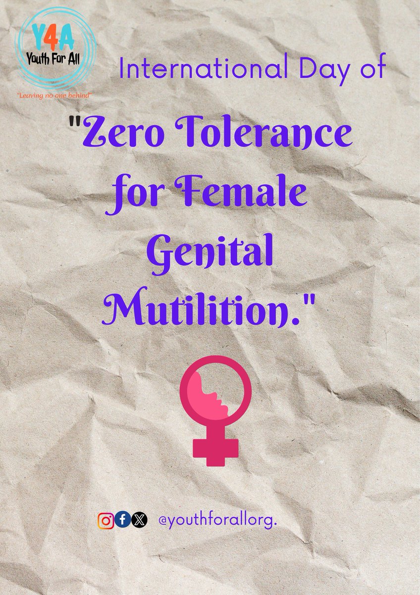 Her Voice, Her Future: Uniting against FGM on International Day of Zero Tolerance 2024. Together, we can end this harmful practice. #HerVoiceHerFuture  #EndFGM #ZeroToleranceDay @UNICEFTanzania @UNICEFAfrica @UNFPAELO @UNFPAKen @AleatanuN @Simalui1 @NankaliM @J77Katarina