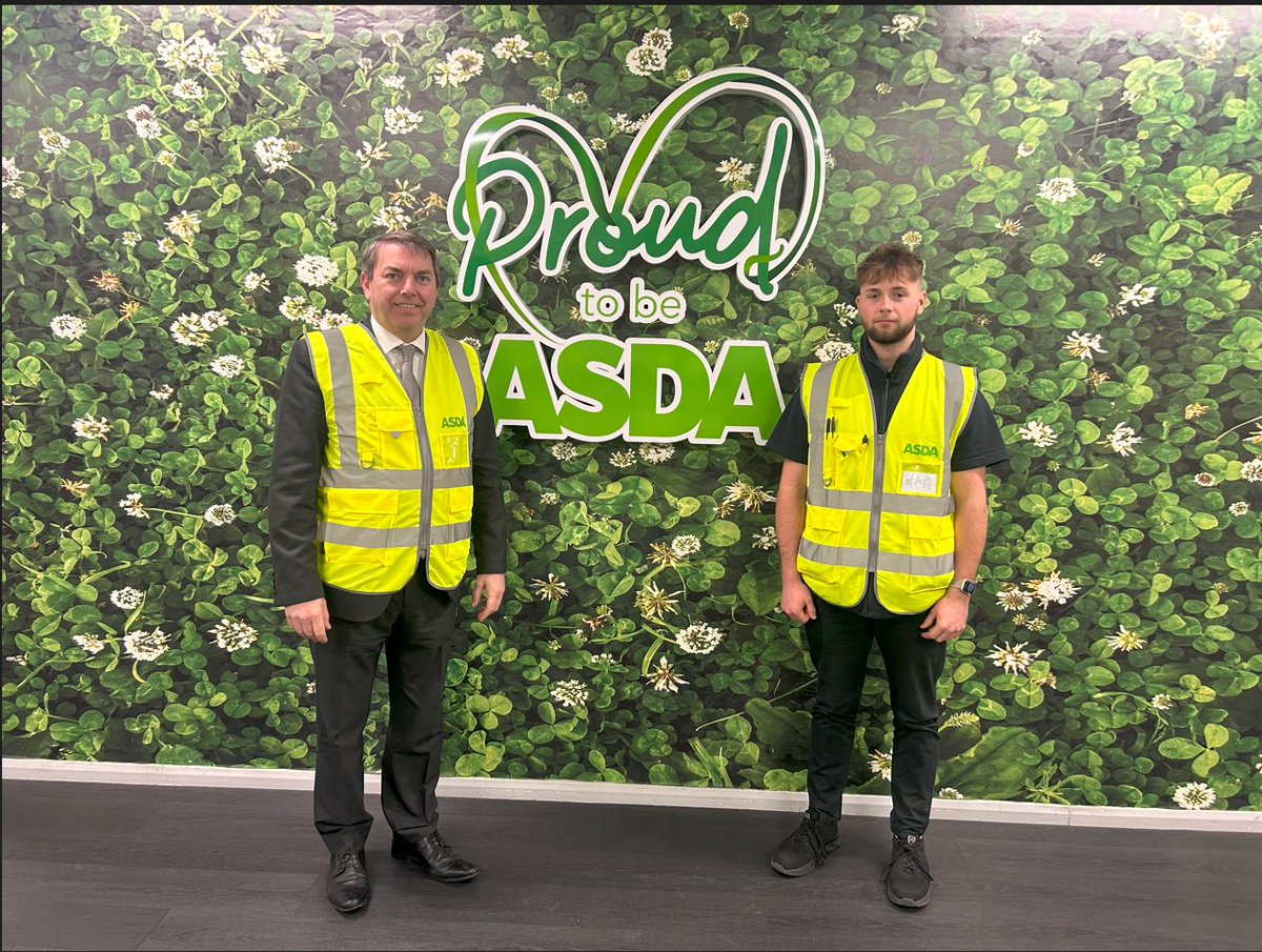 We recently welcomed Gareth Johnson MP to Asda Dartford ADC to meet with our amazing apprentice, Charlie, to discuss his experience working towards a Supply Chain Logistics degree as part of our apprenticeship programme. #NAW2024 #NationalApprenticeshipWeek