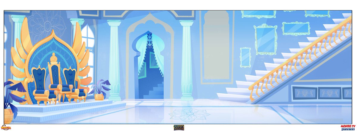 MondoTVStudios's tweet photo. Here some backgrounds design process for Miniraja, one of the most promising service projects we have been on lately! 🎇 Inspired by the grand palaces of Rajasthan, we delved into large research to get the essence of the culture for this stunning work. 🤩

Client: Guppy Theatre https://t.co/6NHaDmZlih