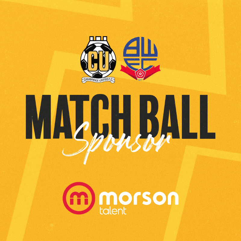 CambridgeUtdFC's tweet photo. A big thank you to tonight's sponsors, Genie Ventures and Morson Talent! 🤝