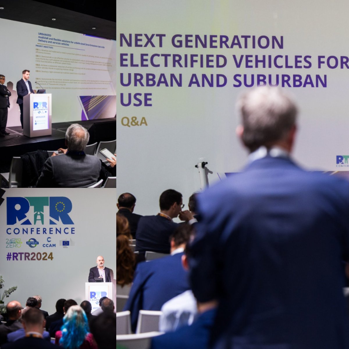 2Zeroemission's tweet photo. #Safety and #efficiency coming together in the second half of the session "next gen electrified vehicles for urban and suburban use" in #RTR2024 with presentations from @URBANIZED_EU and @MobyMulti https://t.co/Lu8CZpFblN