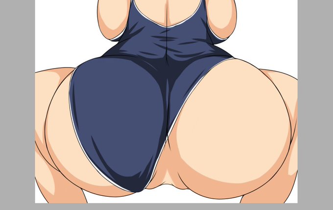 作業に入る前にアップし損ねていたスク水シーンの着色途中ですんご🍑(‾・ω・‾)b 