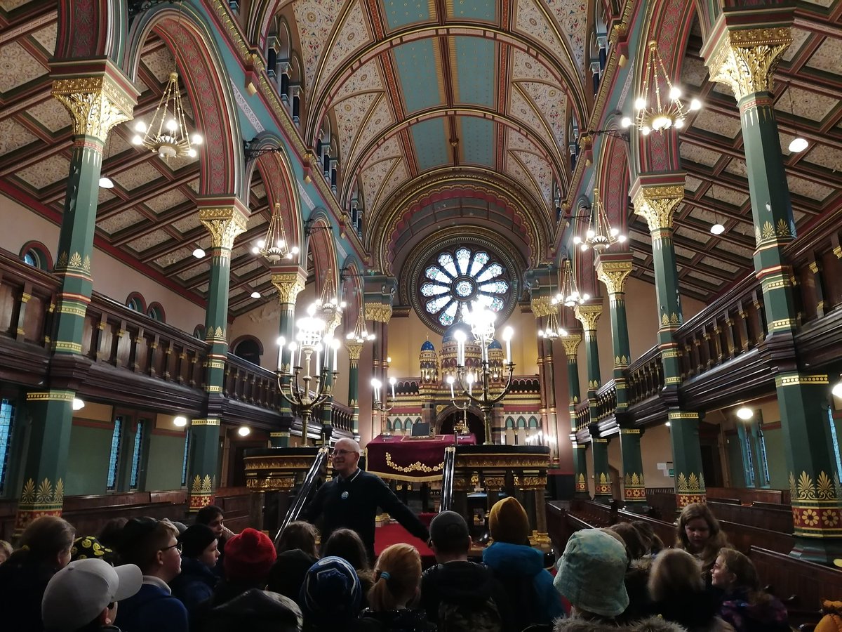 There was a sharp intake of breath and cries of, 'Wow!' as our Year 6 children were just shown into the stunning Princes Road Synagogue @PrincesRoadShul