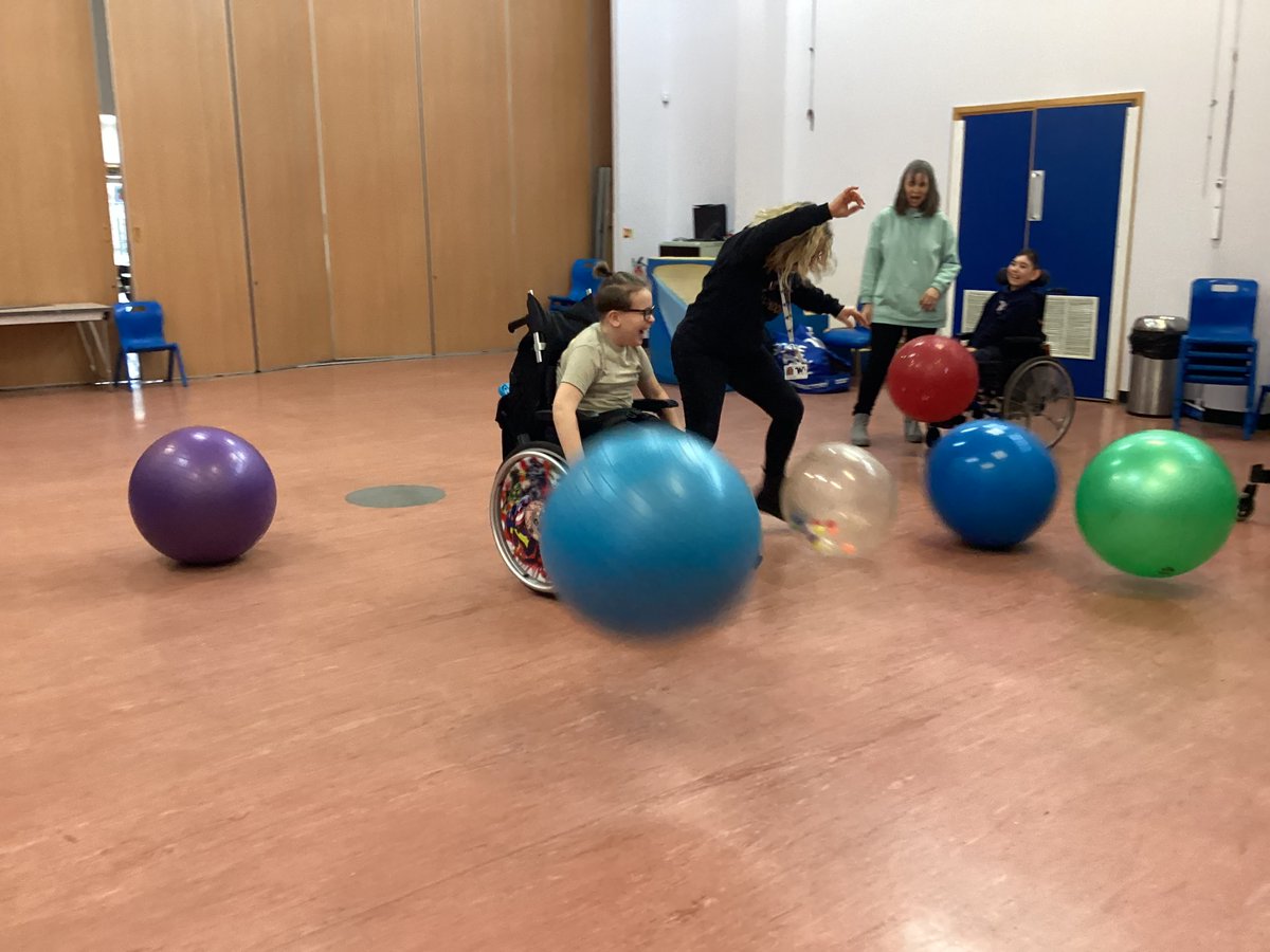 Whizzers working on wheelchair skills today by playing therapy ball dodgeball! Lots of laughs were had in this session and some brilliant turning, stopping and starting!
<a href="/SchoolWatergate/">Watergate School</a>