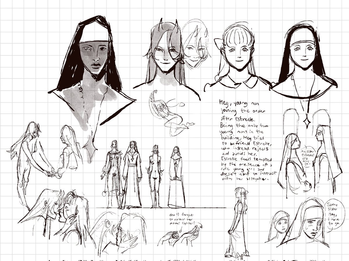 While working on commissions, I've been planning a short comic featuring Estrelle and Ilse but in an alternative universe. It'd be my first time making a comic but maybe it won't be that bad? Who knows lol