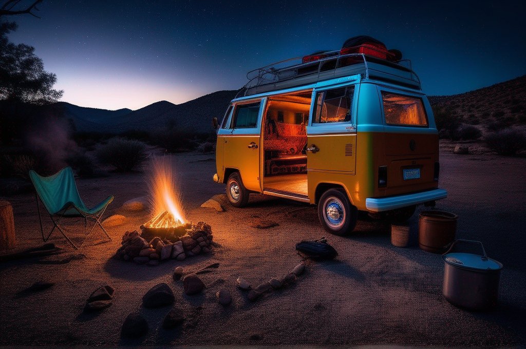 DanielBrow86839's tweet photo. Prompt used; cinematic night photography a vw bus bus parked, camping, fire, bus door open, night photography, low light, beautiful sky and mountain shadow
#nightlife  #photography #imagepipeline #aiart https://t.co/D0POlvWLva
