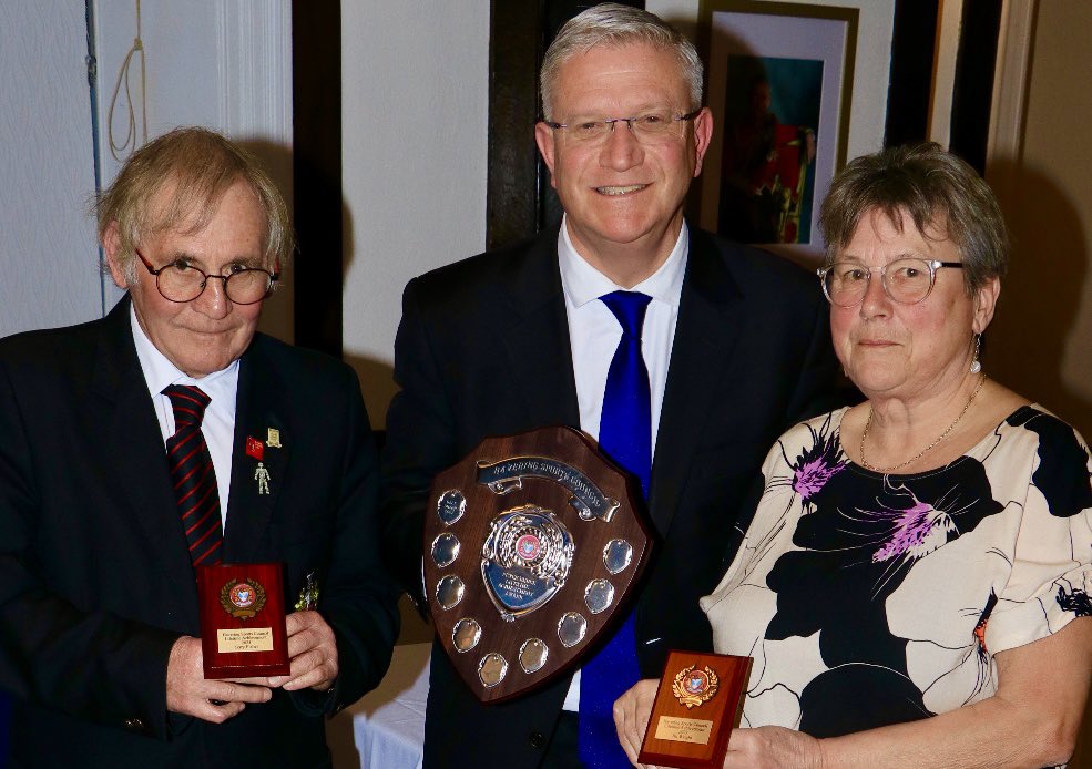 AndrewRosindell's tweet photo. Havering Sports Council Awards Ceremony 2024 - top award ‘The Peter Bruce Lifetime Achievement Award’ (Sponsored by McDonalds of Romford), I was proud to present last night jointly to Terry Fisher of Hornchurch Football Club and Jill Wright of Upminster Hockey Club. ⚽️ 🏑 🇬🇧 https://t.co/Xusmz6Ti46