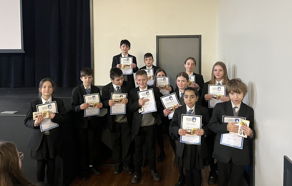 It was our Y7s Rewards Assembly yesterday where they were recognised for demonstrating our PINDAR Values - Proud, Independant, Neighbourly, Determined, Aspirational and Respectful. A huge well done, you make us #proudtobepindar #thrivewithhope