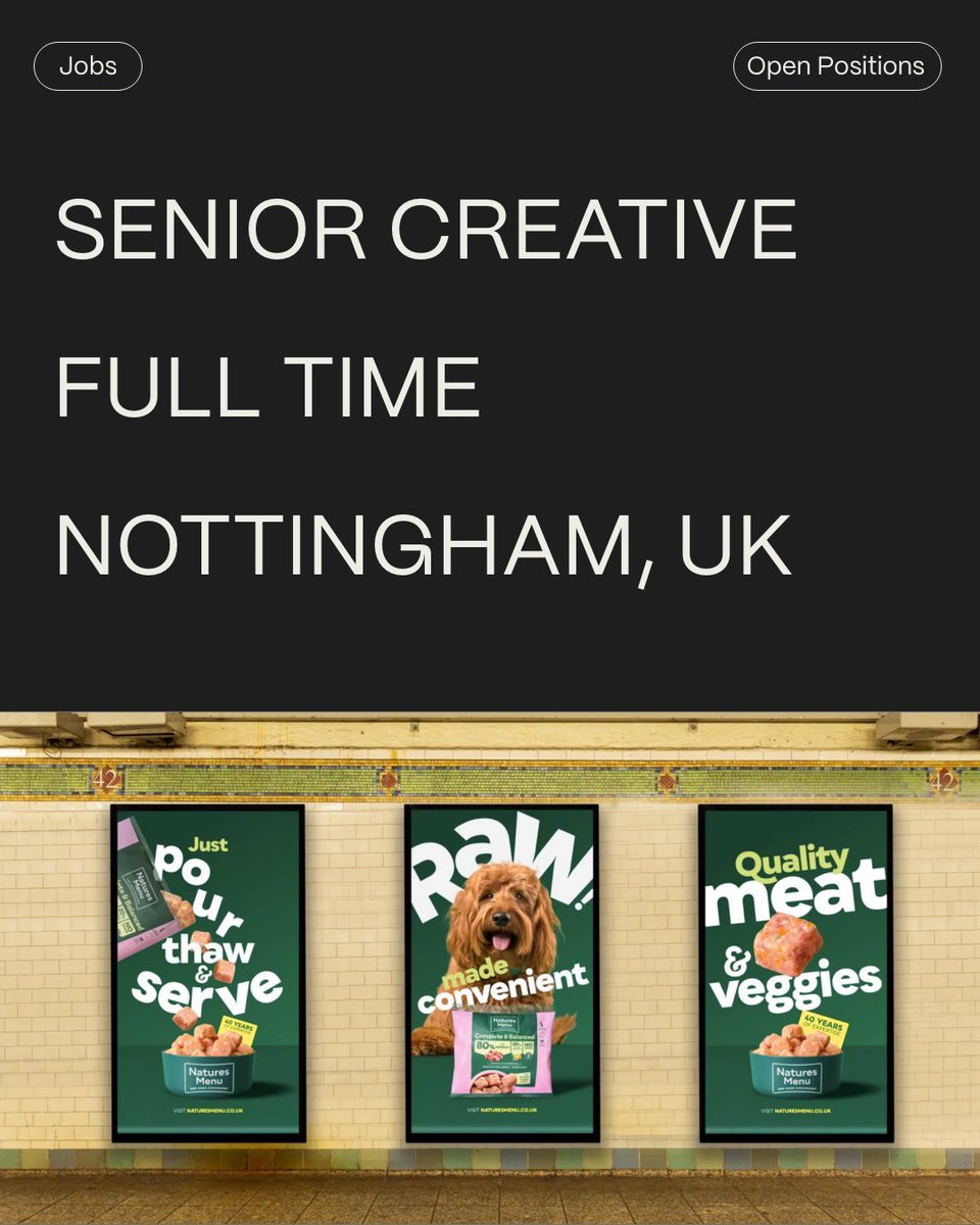 TogetherAgency's tweet photo. Got a flair for bringing stories to life and turning ideas into captivating campaigns? We’re on the hunt for a new Senior Creative to join our talented team at Together. For more info on the role and to apply, head to our LinkedIn: https://t.co/b8kmB0EskK https://t.co/KPalnmKA40