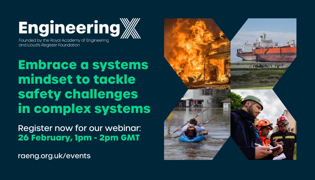 LR_Foundation's tweet image. Secure your place now! 👇

On February 26th #EngineeringX is hosting the next ‘Engineering Skills for Safety #webinar’ to discuss approaches to address the critical challenges facing our complex world.