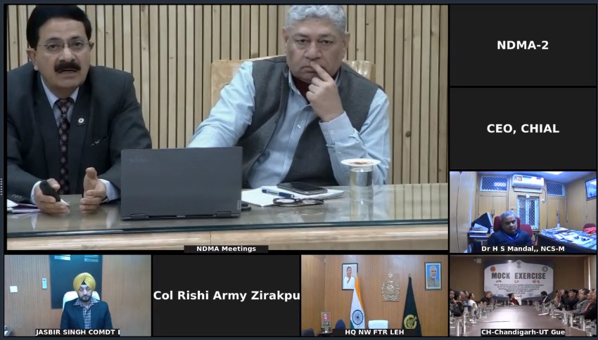 ndmaindia's tweet photo. .@ndmaindia in collaboration with officials from UT of #Chandigarh conducts an orientation and coordination conference in the run-up to the Table Top & Mock Exercise on #Earthquake Disaster to be held on 13th of February & 15th February 2024 respectively.
#KnowYourNDMA https://t.co/JHtlzULVrk