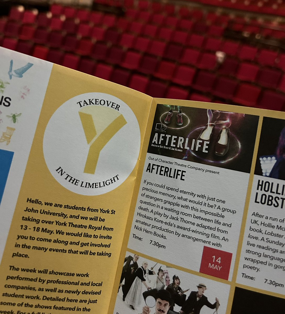 OutCharacter's tweet photo. 🎭YORK THEATRE ROYAL TAKEOVER 2024🎭

AFTERLIFE will be hitting the main stage on the 14th of May for ONE NIGHT ONLY🗣️ This is our biggest opportunity yet and our cast are extremely excited!

🎟️Tickets available to buy here: https://t.co/TCN98m5Q1v https://t.co/icfQ5sw5bN